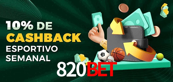10% de bônus de cashback na 820Bet